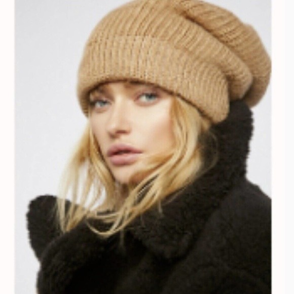 Free People Accessories - Free People Lullaby Rib Slouchy Beanie